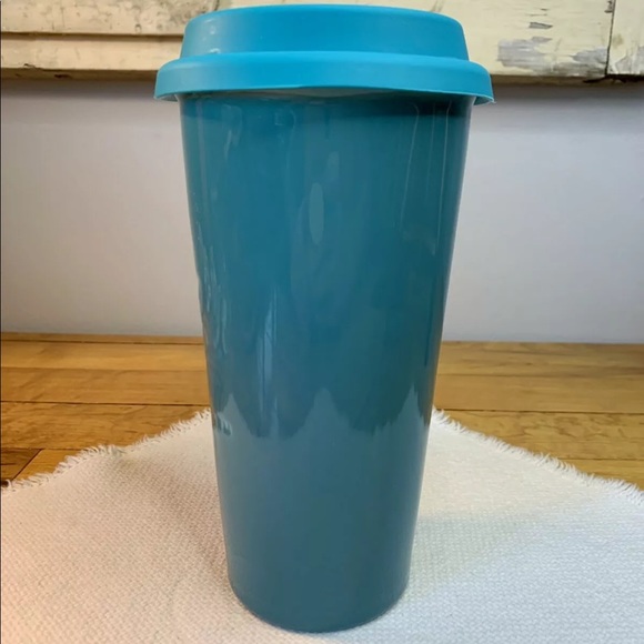 Teal Blue STEEPED TEA/Sipology Ceramic Travel Mug/Cup - Picture 6 of 9